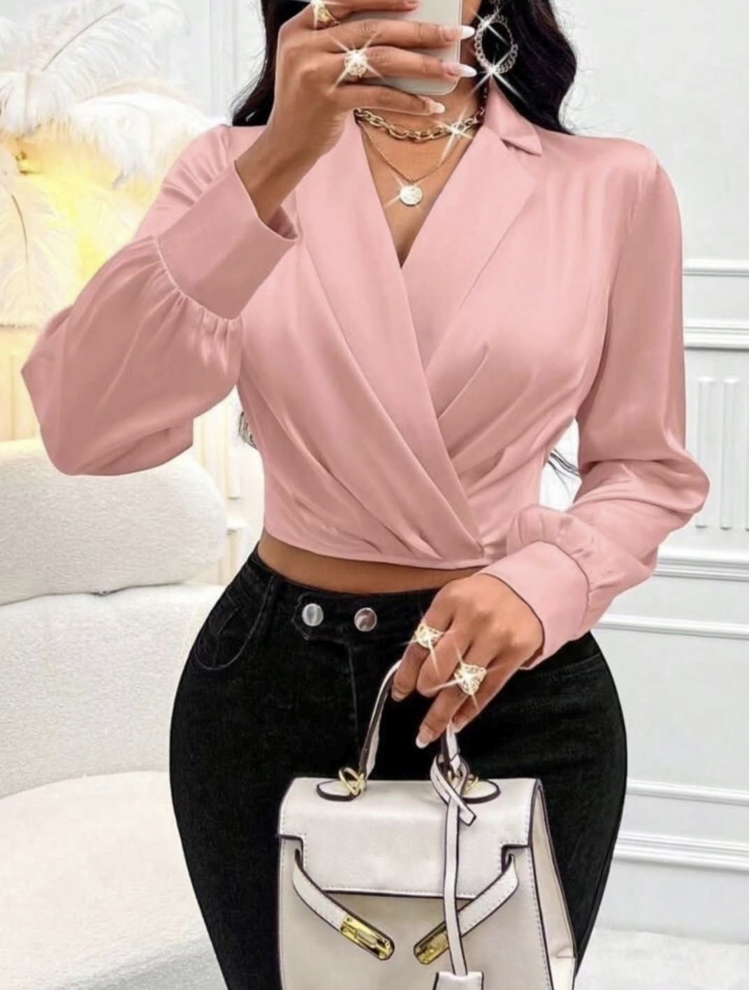 شومیز مجلسی ساتنcode:43